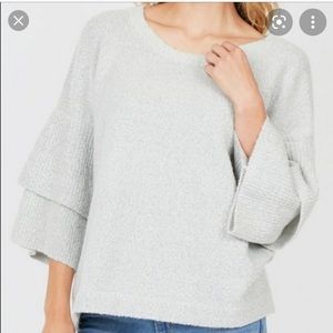 French Connection Tiered Bell Sleeve Sweater